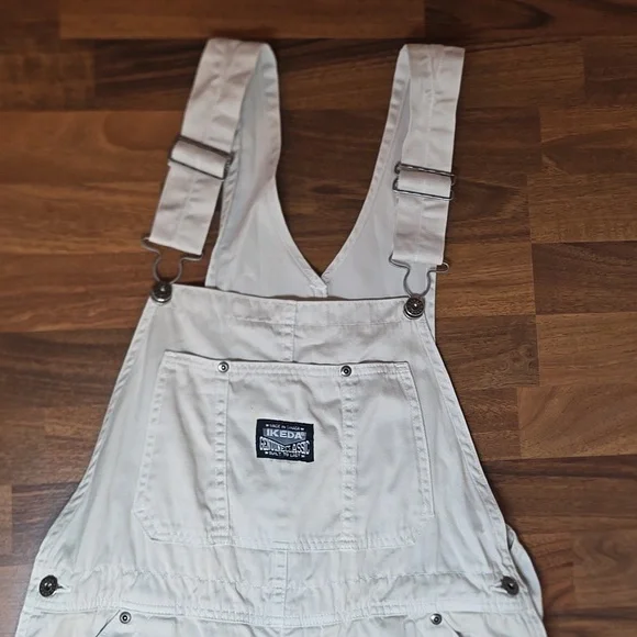 SOLD ! - Vintage 90s IKEDA Cotton Utility Overalls - M - Picture 2 of 15